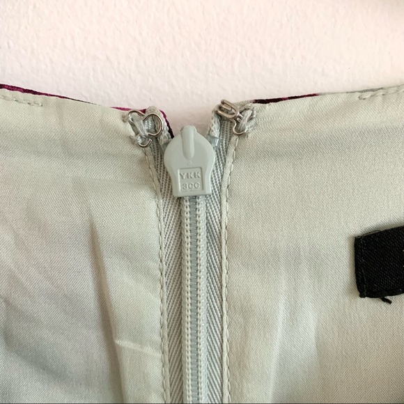 BANANA REPUBLIC Flower Dress Purple/Grey Size 00P - Picture 3 of 9